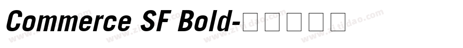 Commerce SF Bold字体转换